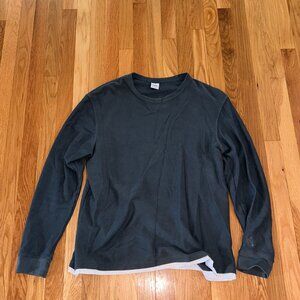 Zara Mens Textured Crewneck Sweater
